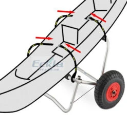 CHARIOT KAYAK CANOE PLIABLE ECKLA CANYON -Kayak Des Vagues chariot kayak canoe pliable eckla canyon 2