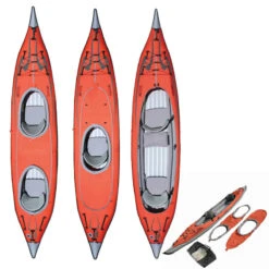 KAYAK GONFLABLE ADVANCED ELEMENTS FRAME CONVERTIBLE ROUGE -Kayak Des Vagues kayak gonflable advanced elements frame convertible rouge 2