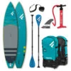 PADDLE FANATIC RAY AIR 11.6x31 PREMIUM 2022 GONFLABLE COMPLET -Kayak Des Vagues paddle fanatic ray air 116x31 premium 2022 gonflable complet