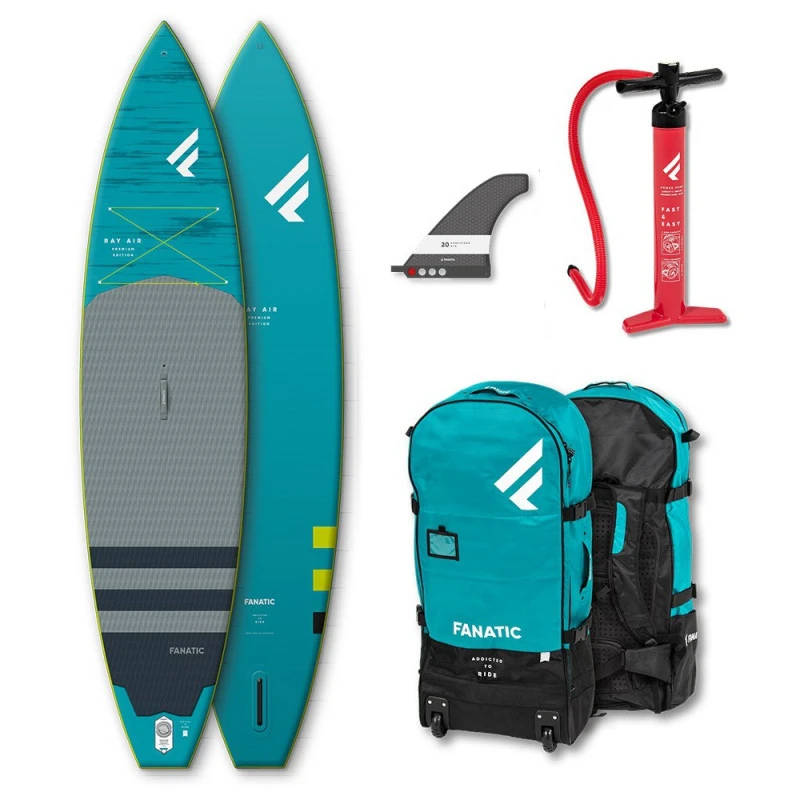 PADDLE GONFLABLE FANATIC RAY AIR 13.6 PREMIUM SAC + POMPE 3 PADDLE GONFLABLE FANATIC RAY AIR 13.6 PREMIUM SAC + POMPE