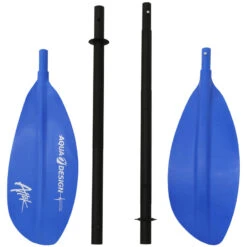 PAGAIE KAYAK AQUADESIGN ATTAK 4 PARTIES 220CM Bleu -Kayak Des Vagues pagaie kayak aquadesign attak 4 parties 220cm bleu 3