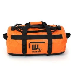 Sac De Voyage étanche DUFFEL BAG 90L HOWZIT - ORANGE -Kayak Des Vagues sac de voyage etanche duffel bag 90l howzit orange black 11